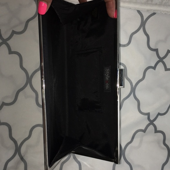 Style & Co black evening clutch - Picture 4 of 4